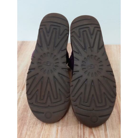 UGG Women’s Boots Classic Short Purple Metallic Spots Size 9 - Picture 12 of 13